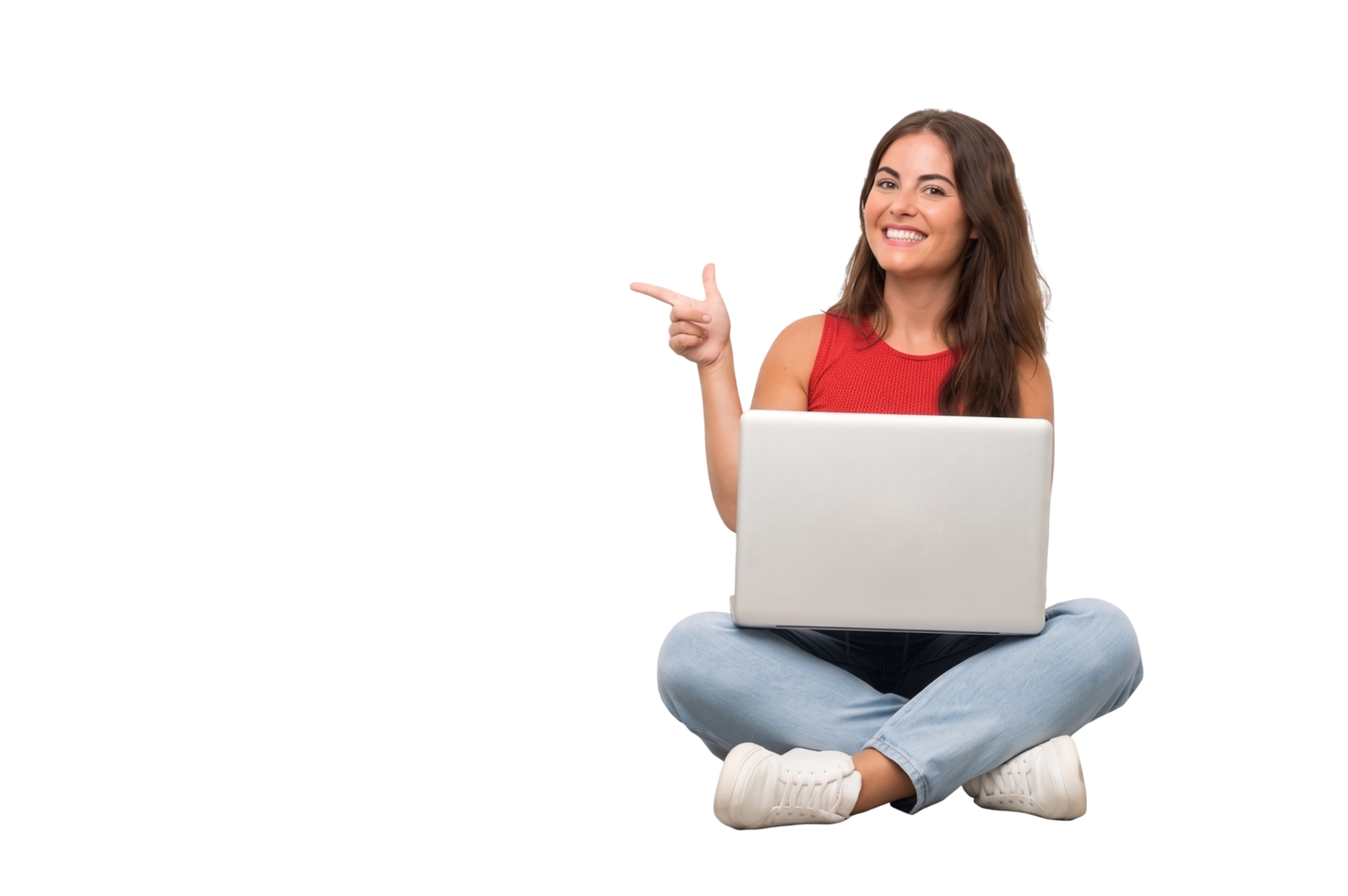 Student Pointing to Digital Marketing Courses